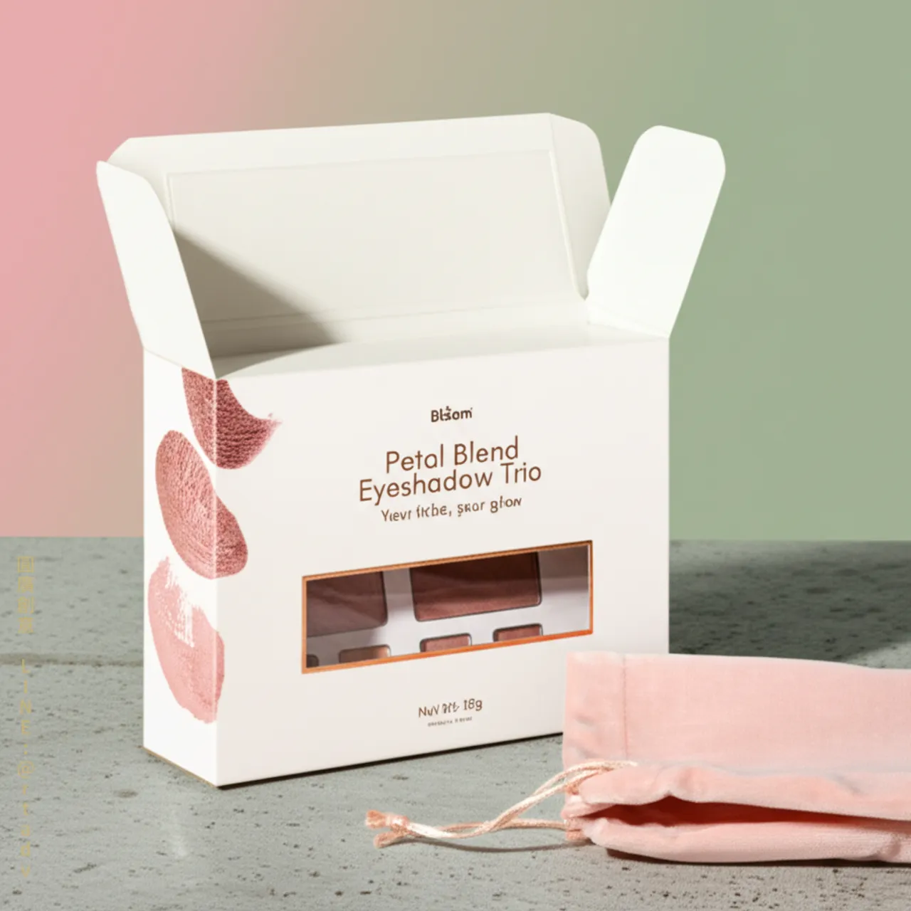 化妝品系列紙卡彩盒:多色天地盒與披薩盒的打樣成品