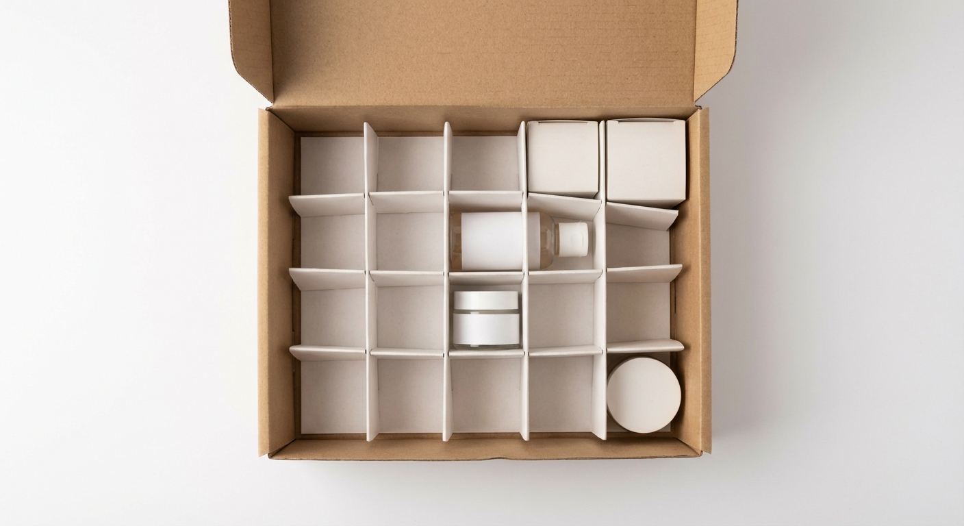 紙內襯卡紙結構:適用保健食品與化妝品彩盒固定內容物